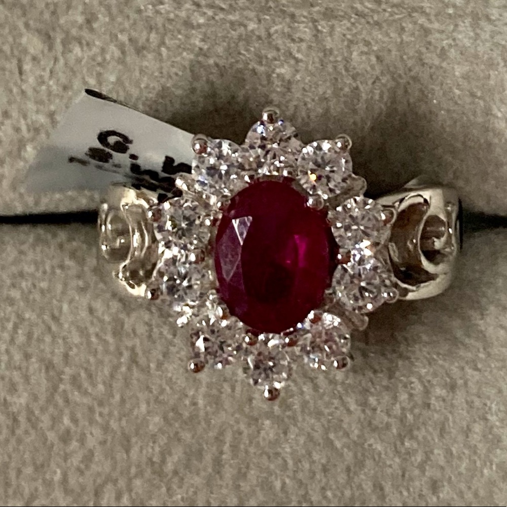 Sparkling Genuine Ruby Ring - image 3